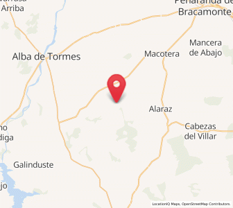 Map of Pedraza de Alba, Castille and León