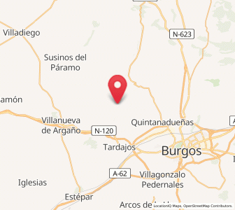 Map of Pedrosa de Río-Urbel, Castille and León