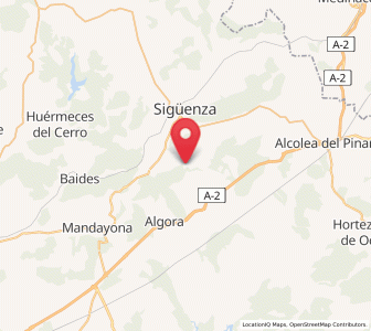 Map of Pelegrina, Castille-La Mancha