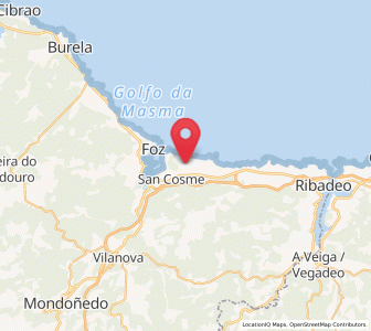 Map of Pena, Galicia