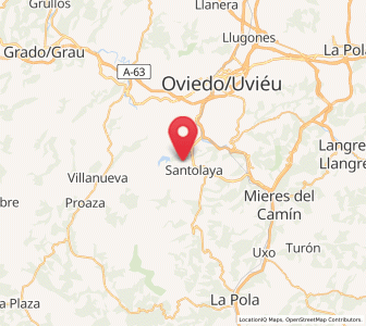 Map of Peñanes, Asturias
