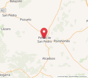 Map of Peñas de San Pedro, Castille-La Mancha
