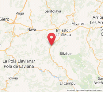 Map of Peñueco, Asturias