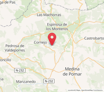 Map of Pereda, Castille and León