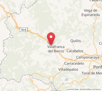 Map of Pereje, Castille and León