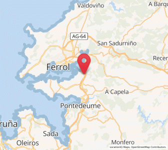 Map of Perlio, Galicia