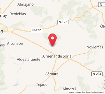 Map of Peroniel del Campo, Castille and León