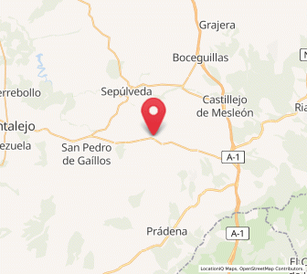 Map of Perorrubio, Castille and León