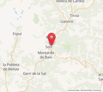 Map of Peruny, Catalonia