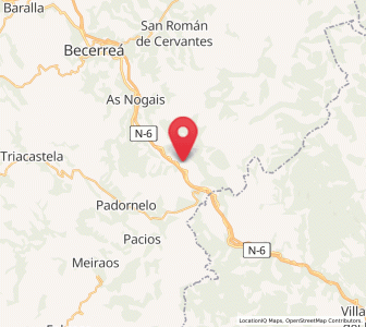 Map of Pía, Galicia