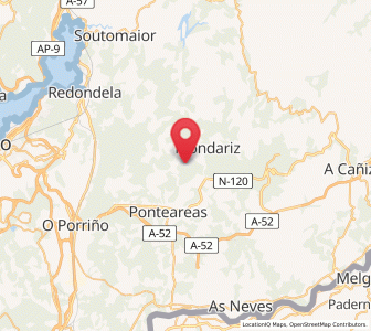 Map of Pías, Galicia