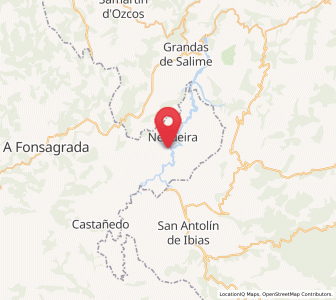 Map of Pieiga, Galicia