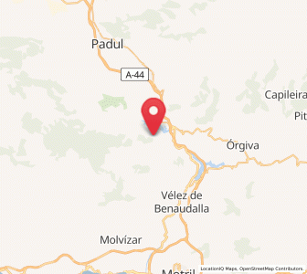 Map of Pinos del Valle, Andalusia