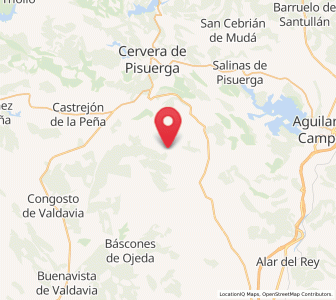 Map of Pisón de Ojeda, Castille and León