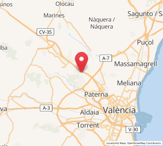 Map of Pla del Pou, Valencia