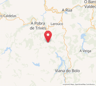Map of Placín, Galicia