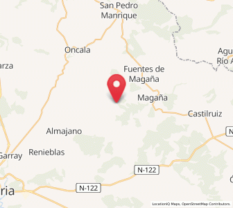 Map of Pobar, Castille and León