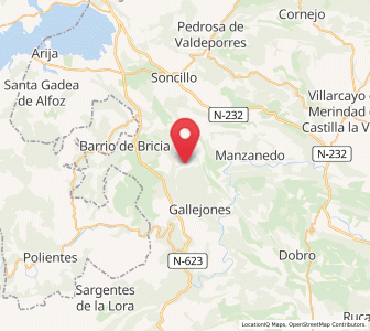 Map of Población de Arreba, Castille and León