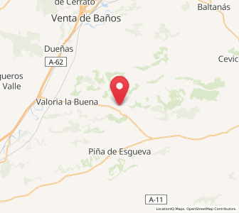 Map of Población de Cerrato, Castille and León