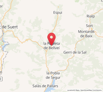 Map of Pobleta de Bellvehí, Catalonia