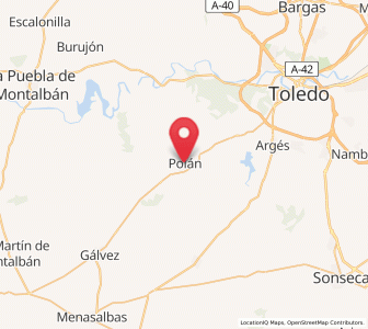Map of Polán, Castille-La Mancha