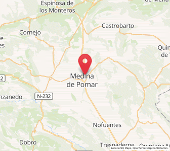 Map of Pomar, Castille and León