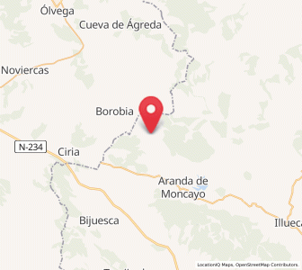 Map of Pomer, Aragon