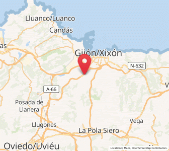 Map of Porceyo, Asturias
