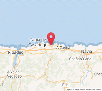 Map of Porcía, Asturias