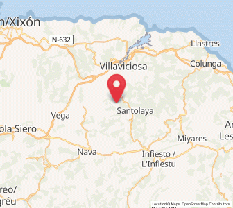 Map of Poreño, Asturias