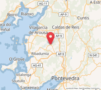 Map of Portelas, Galicia