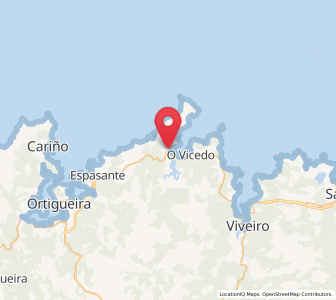 Map of Porto do Barqueiro, Galicia
