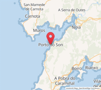 Map of Porto do Son, Galicia