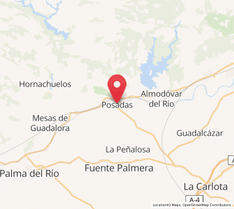 Map of Posadas, Andalusia