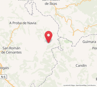 Map of Poso, Galicia
