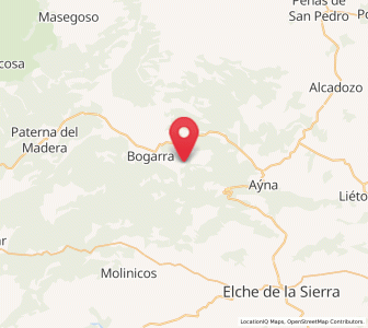Map of Potiche, Castille-La Mancha