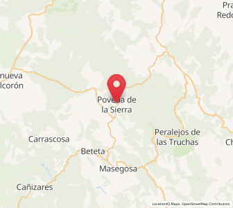 Map of Poveda de la Sierra, Castille-La Mancha