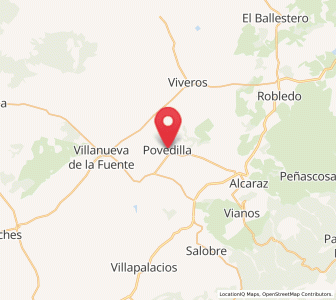 Map of Povedilla, Castille-La Mancha
