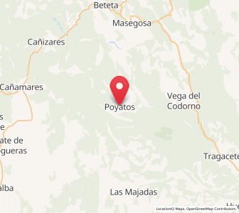 Map of Poyatos, Castille-La Mancha