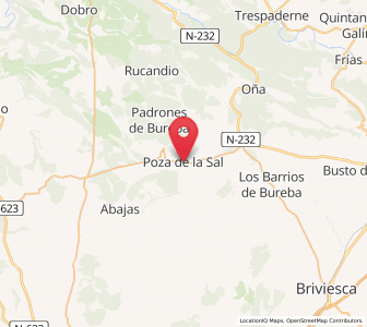 Map of Poza de la Sal, Castille and León