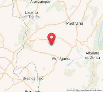 Map of Pozo de Almoguera, Castille-La Mancha