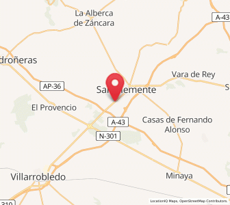 Map of Pozo de la Arena, Castille-La Mancha