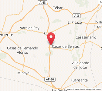 Map of Pozoamargo, Castille-La Mancha
