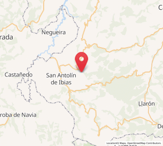 Map of Pradiás, Asturias