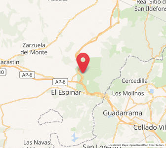 Map of Prados, Castille and León