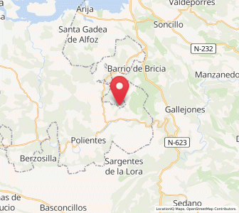 Map of Presillas, Castille and León