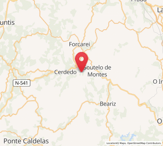 Map of Presqueiras, Galicia