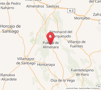 Map of Puebla de Almenara, Castille-La Mancha