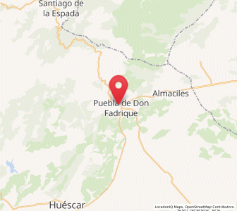 Map of Puebla de Don Fadrique, Andalusia