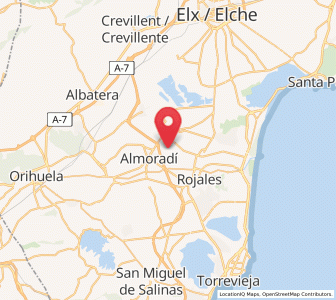 Map of Puebla de Rocamora, Valencia